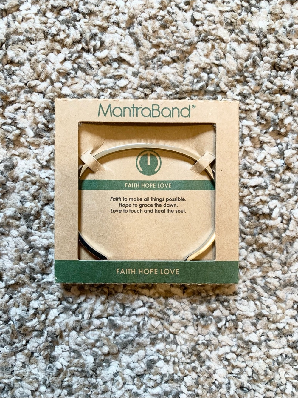 MantraBand Faith Hope Love Bangle